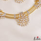 Sparkling Leaf Motifs Gold-Tone CZ Hasli Necklace NC3243 (Available In 2 Colors)