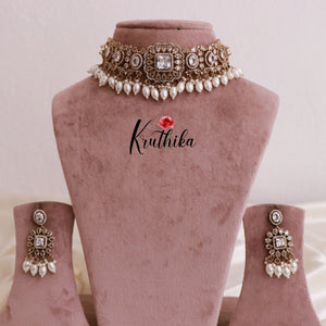Pretty Victorian Moissanite Necklace NC1803 (Available in 5 Colours)