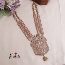 Grand AD Moissanite Peacock Haaram LH1888 (Available in 6 Colours)