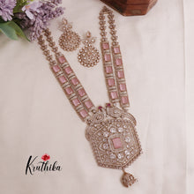 Grand AD Moissanite Peacock Haaram LH1888 (Available in 6 Colours)