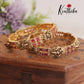 Trendy AD antique Lakshmi Bangles B200 (Aailable in 3 Colours)