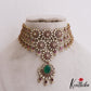 Sparkling Floral Motifs AD Choker NC2708 (Available In 2 Colors)