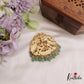 Premium Lakshmi Peacock Motifs Jadau Pendant With Pearl And Bead Drops PS262