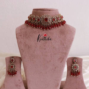 Pretty Victorian Moissanite Necklace NC1803 (Available in 5 Colours)