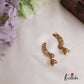 Gorgeous Floral Ear Climbers with Pearl Drop Jhumkas E777 (Available In 2 Colours)