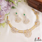 Sparkling Leaf Motifs Gold-Tone CZ Hasli Necklace NC3243 (Available In 2 Colors)