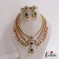Stunning Geometric Motifs Moissanite Jadau Haaram LH2052