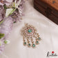 Classic Floral Motifs CZ Victorian Pendant Set PS302