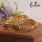 Trendy AD antique Lakshmi Bangles B200 (Aailable in 3 Colours)