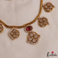 Sparkling Floral Motifs AD Victorian Necklace NC2965 (Available In 5 Colors)