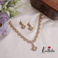 Elegant CZ Victorian Floral Pendant Necklace NC2277 (Available in 3 Colors)
