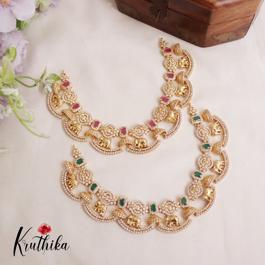 Beautiful AD Elephant Grace Choker NC2204 (Available in 2 colours)