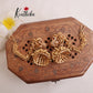Premium Peacock Jhumkas with Earchains E499