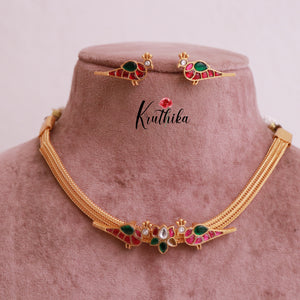 Trendy  Jadau Peacock Chain Set NC 1866