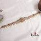 Gorgeous CZ And Kemp Lakshmi Peacock Motifs Hip Chain with Pearl Drops V310