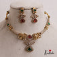 Gorgeous Elephant Motifs Victorian Hasli Necklace NC2578 (Available In 3 Colors)