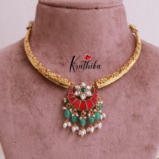 Pretty Jadau Hasli Necklace NC1854