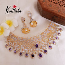 Elegant AD/CZ Necklace NC1834 (Available in 4 Colours)