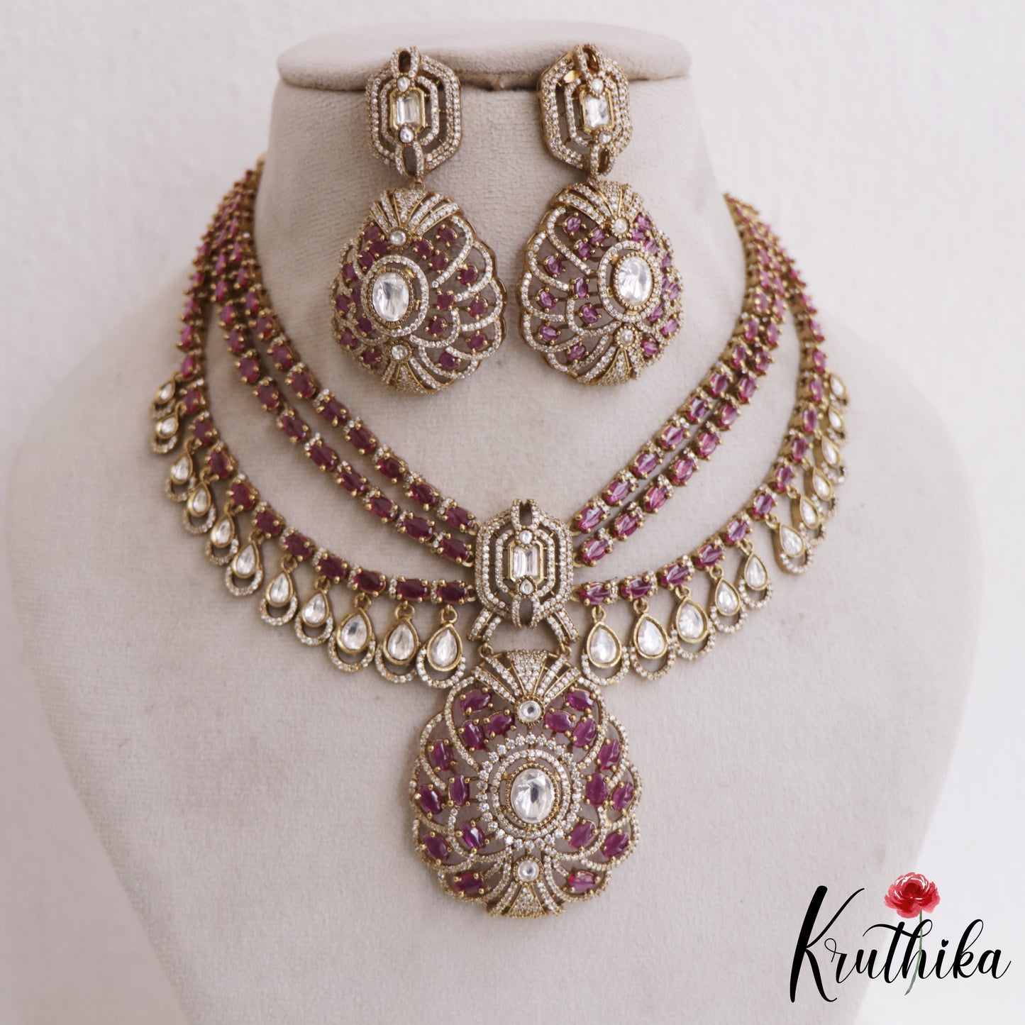 Gorgeous AD Floral Multi Layer Victorian Choker NC2697