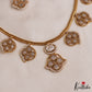 Sparkling Floral Motifs AD Victorian Necklace NC2965 (Available In 5 Colors)