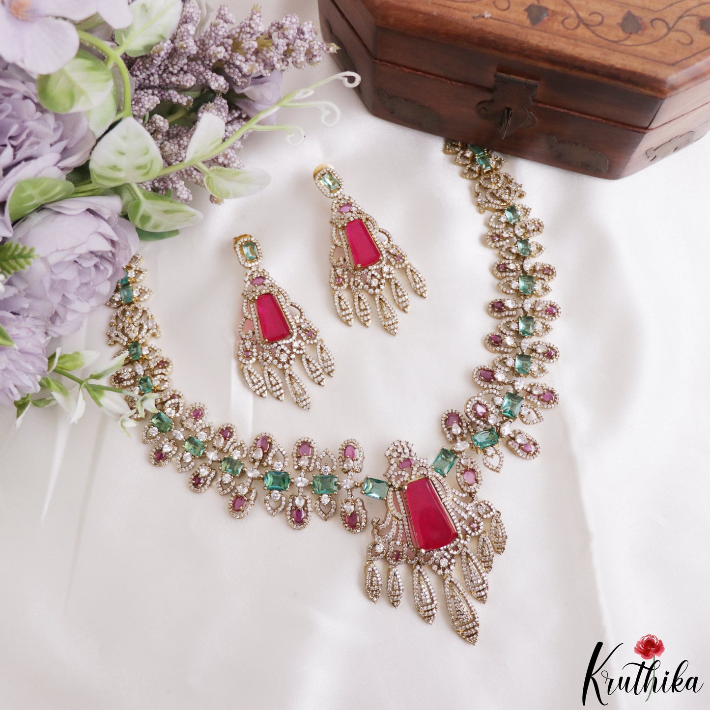 Gorgeous AD Victorian Statement Necklace NC3272