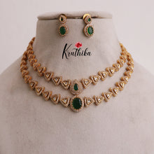 Trendy Two Layer AD Necklace NC1895 (Available in 3 Colours)