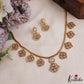 Sparkling Floral Motifs AD Victorian Necklace NC2965 (Available In 5 Colors)