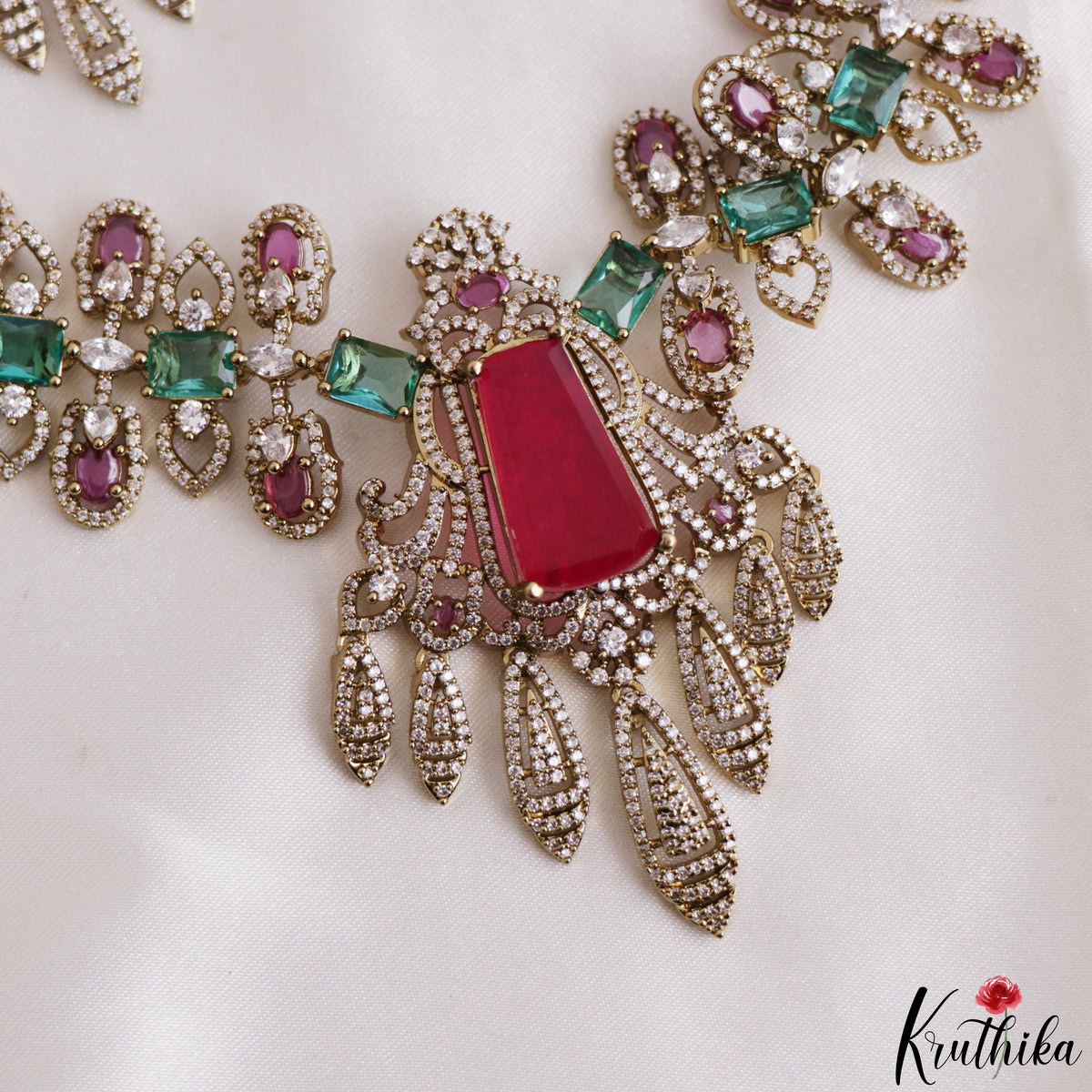 Gorgeous AD Victorian Statement Necklace NC3272