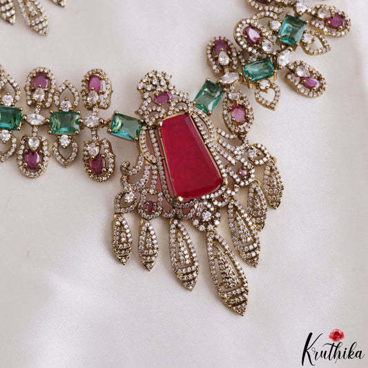 Gorgeous AD Victorian Statement Necklace NC3272