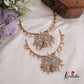 Trendy AD Hasli Necklace with Peacock Pendant NC2278 (Available in 2 Colors)
