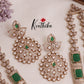 Grand Victorian AD Moissanite Peacock Haaram LH1888 (Available in 6 Colours)