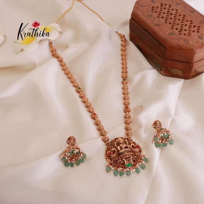 Beautiful Lakshmi Balls Jadau Haaram LH1791 (Available in 2 Colours)