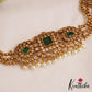 Elegant Floral Motifs AD Chocker With Triple Strand Bead Chains NC2809 (Available In 2 Colors)