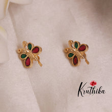 Butterfly Jadau Earcuffs | upper earrings | Bugadi Earrings E509
