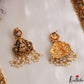 Premium Antique Lakshmi Peacock Motifs Temple Haaram With Pearl Drops LH2152