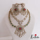 Sparkling AD Teardrop Motifs Multi Layer Victorian Necklace NC2700 (Available In 2 Colors)