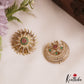 Sparkling Floral Motifs Chandra Surya AD Hair Ornaments J376