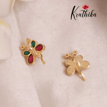 Butterfly Jadau Earcuffs | upper earrings | Bugadi Earrings E509