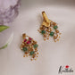 Beautiful Kemp Teardrop Earcuffs | Upper Earrings | Bugadi Earrings With Pearl And Bead Drops E872