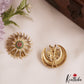 Sparkling Floral Motifs Chandra Surya AD Hair Ornaments J376