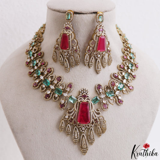 Gorgeous AD Victorian Statement Necklace NC3272