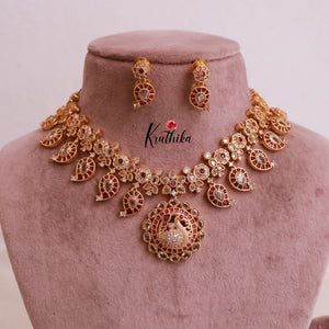 Trendy  Peacock Flower Mango Design NC1863 (Available in 3 Colours)