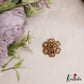 Classic Floral Motifs Gold-Tone Chandra Surya Kemp Hair Ornaments J387