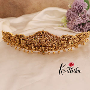 Intricate krisna golden beads Hip belt vaddanam V232