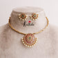 Simple Antique Aura Pearl Hasli Neckalce Set NC2121