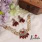 Beautiful Triple Strand Pearl Peacock Pendant Choker With Bead Drops NC2565 (Available in 3 Colours)
