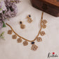 Sparkling Floral Motifs AD Victorian Necklace NC2965 (Available In 5 Colors)