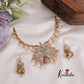 Trendy AD Hasli Necklace with Peacock Pendant NC2278 (Available in 2 Colors)
