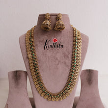 Premium Jadau Lakshmi Coin/Bottu Haaram LH1883 (Available in 4 Colours)