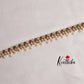 Beautiful Kemp Teardrop Floral Motifs Hip Chain With Pearl Drops V308